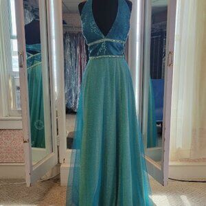 PartyTime Prom dress turquoise lime